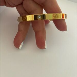 Kate Spade Gold Bracelet with Enamel Accents